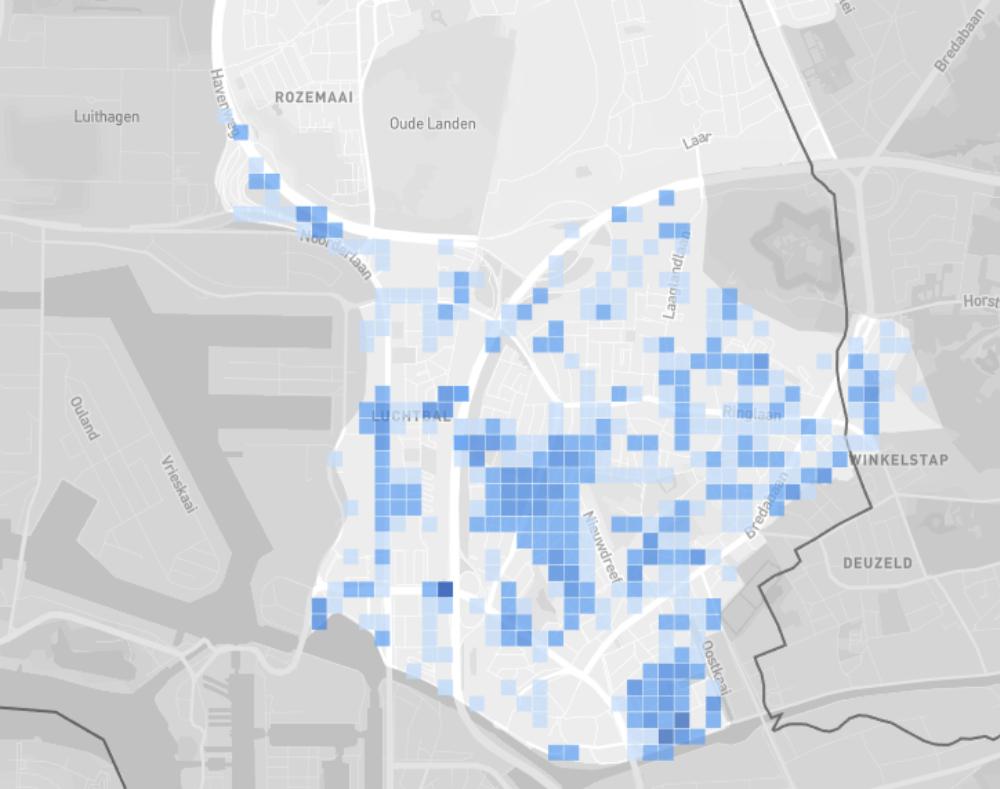 Carte de prévision d’inondation au niveau d’un quartier